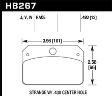 Load image into Gallery viewer, Hawk DR-97 Brake Pads for Strange w/ 0.438in Center Hole - Black Ops Auto Works