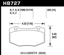 Load image into Gallery viewer, Hawk DTC-30 2015 Chevy Corvette Z06 Rear Race Brake Pads - Black Ops Auto Works