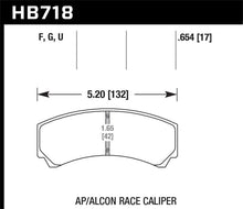Load image into Gallery viewer, Hawk DTC-60 AP Racing/Alcon HB110 w/42mm Rad Depth Racing Brake Pads - Black Ops Auto Works