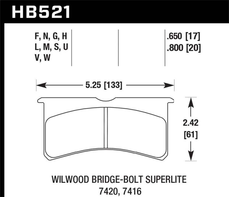 Hawk ER-1 Endurance Racing Brake Pads for Wilwood Motorsport Calipers - Black Ops Auto Works