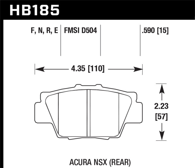 Hawk HP+ Street Brake Pads - Black Ops Auto Works