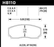 Load image into Gallery viewer, Hawk HPS 5.0 AP Racing w/ 0.654 Thickness Performance Street Brake Pads - Black Ops Auto Works