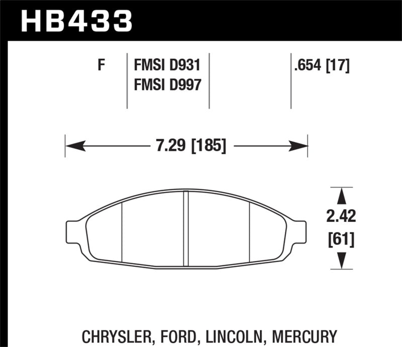Hawk HPS Street Brake Pads - Black Ops Auto Works