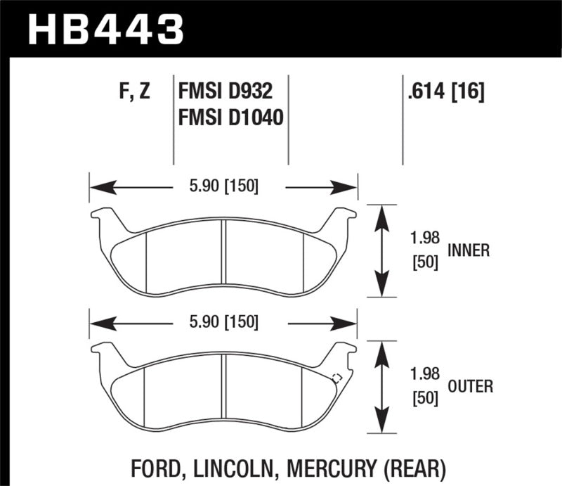 Hawk HPS Street Brake Pads - Black Ops Auto Works