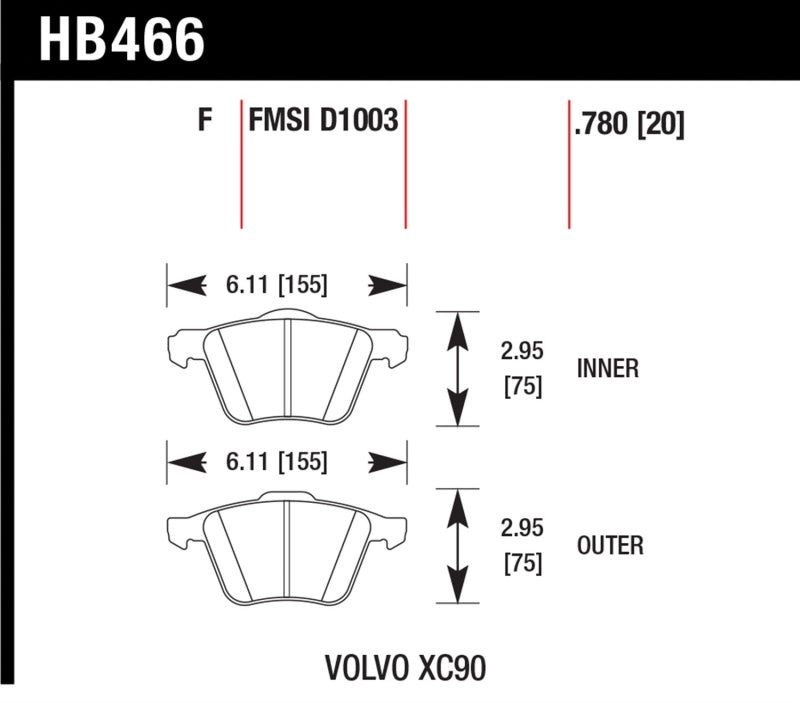 Hawk LTS Street Brake Pads - Black Ops Auto Works
