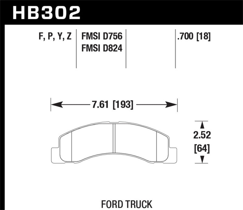 Hawk LTS Street Brake Pads - Black Ops Auto Works