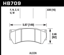 Load image into Gallery viewer, Hawk Performance Alcon Mono 6, Model 4497 HPS Street Brake Pads - Black Ops Auto Works