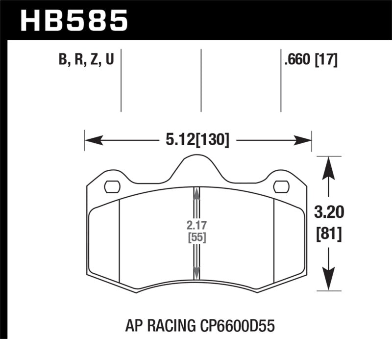 Hawk Performance Ceramic Street Brake Pads - Black Ops Auto Works