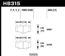 Load image into Gallery viewer, Hawk HPS Street Brake Pads - Hawk Performance KHB315F.669