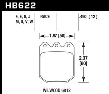 Load image into Gallery viewer, Hawk Wilwood DLS 6812 DTC-30 Brake Pads - Hawk Performance KHB622W.490