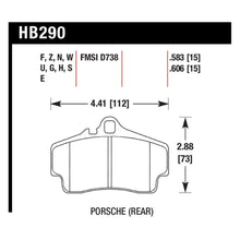Load image into Gallery viewer, Hawk Performance HB290U.583 motor vehicle braking components product view 3