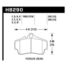 Load image into Gallery viewer, Hawk Performance HB290U.583 motor vehicle braking components product view 4