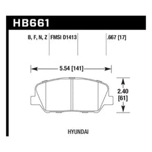 Load image into Gallery viewer, Hawk Performance HB661B.667 brake pads - performance product view 2