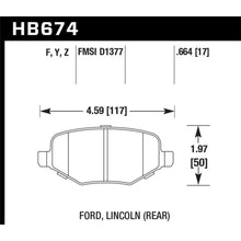 Load image into Gallery viewer, Hawk Performance HB674F.664 Brake Pads - Performance for Ford Explorer - gallery image