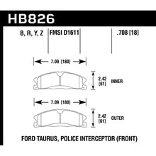 Load image into Gallery viewer, Hawk Performance HB826B.708 Brake Pads - Performance for Ford Explorer - gallery image