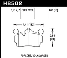 Load image into Gallery viewer, Hawk Porsche / Volkswagen HPS Street Rear Brake Pads - Black Ops Auto Works