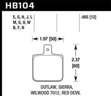 Load image into Gallery viewer, Hawk Sierra/Outlaw/Wilwood HP+ Street Brake Pads - Black Ops Auto Works
