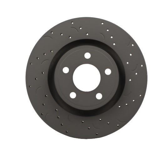Hawk Talon 2010 Chrysler 300 C RWD / w/Vented Rear Discs Drilled and Slotted Front Brake Rotor Set - Black Ops Auto Works