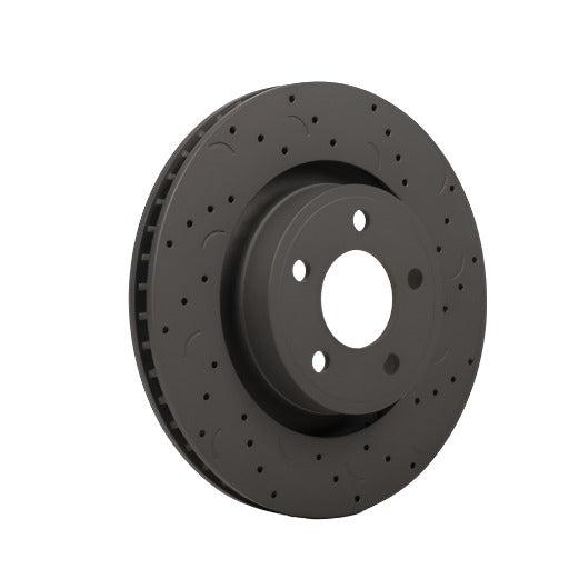 Hawk Talon 2014 Jeep Grand Cherokee SRT Drilled and Slotted Front Brake Rotor Set - Black Ops Auto Works