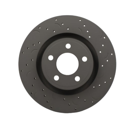 Hawk Talon 2014 Jeep Grand Cherokee SRT Drilled and Slotted Front Brake Rotor Set - Black Ops Auto Works