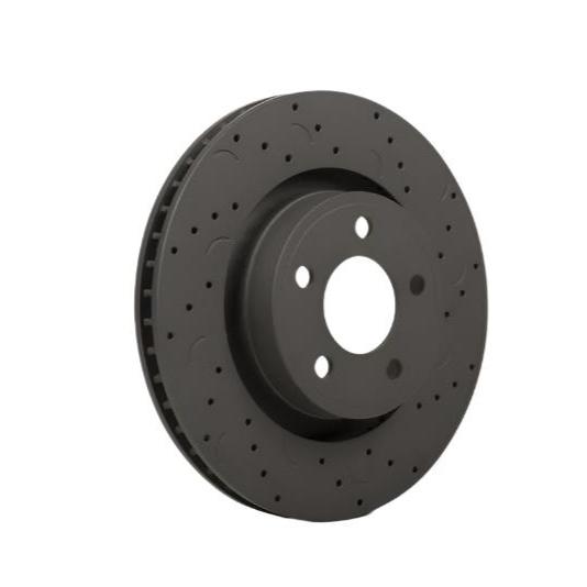 Hawk Talon 2014 Jeep Grand Cherokee SRT Drilled and Slotted Rear Brake Rotor Set - Black Ops Auto Works