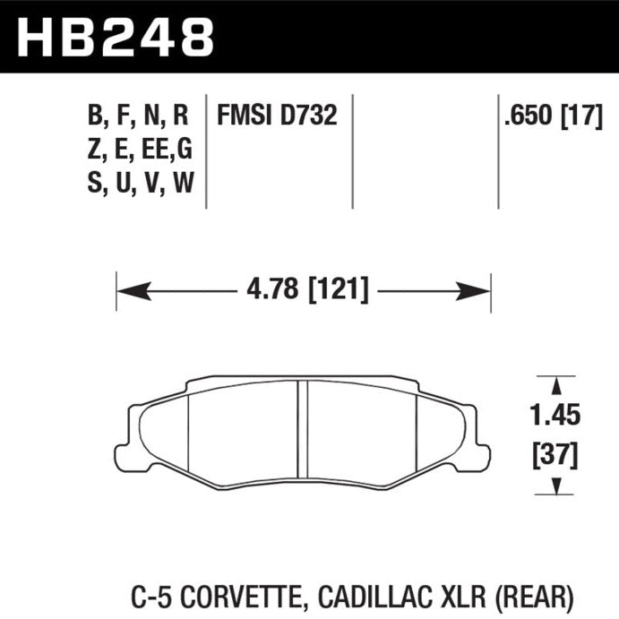 ER-1 compound brake pad material close-up