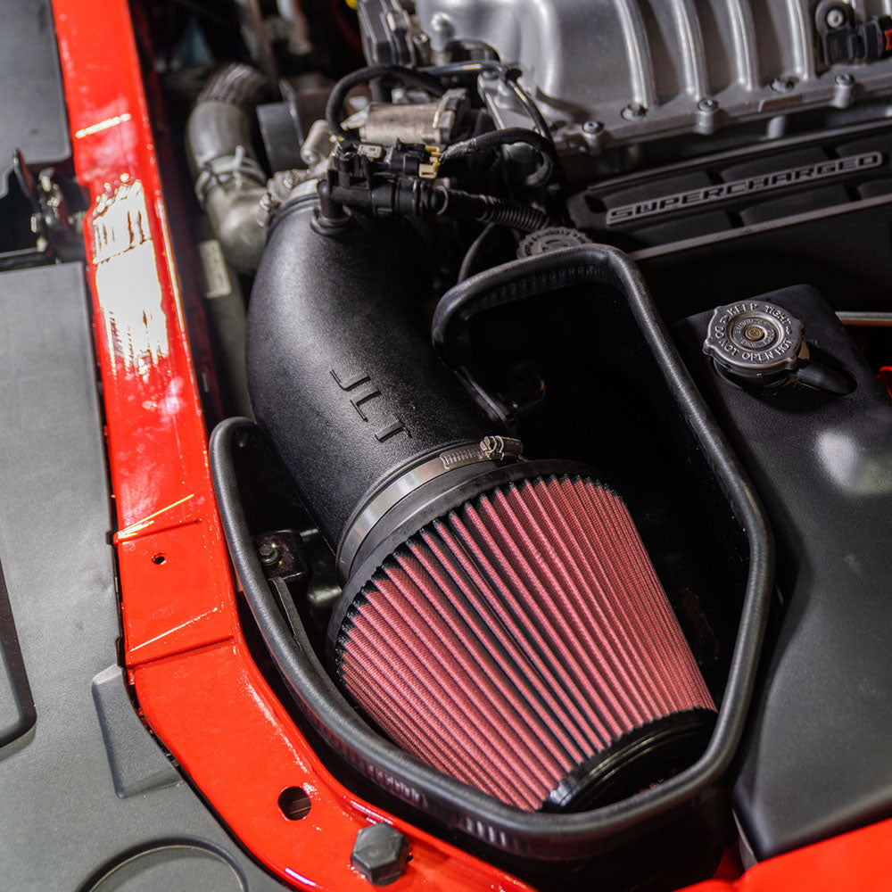 JLT 15-20 Dodge Charger 6.2L / 15-18 Dodge Challenger Hellcat 6.2L Cold Air Intake Kit w/Red Filter - Black Ops Auto Works