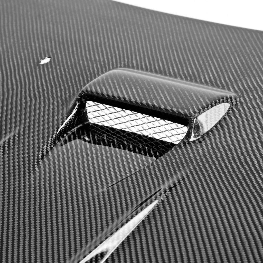 SEIHD0809MITEVOX-DV-Seibon 08-12 Mitsubishi Lancer Evo X DV-Style Carbon Fiber Hood-Hoods-Seibon