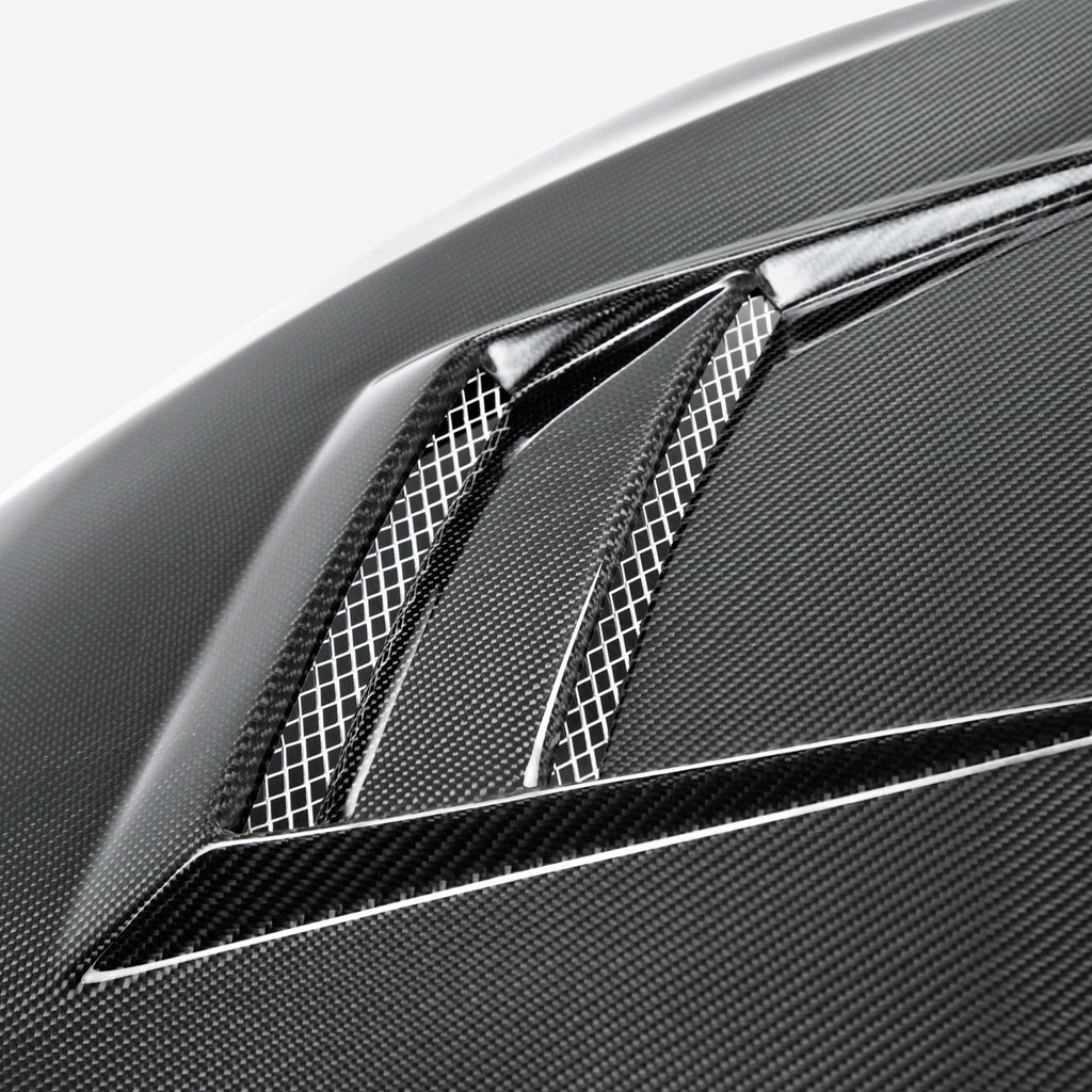 SEIHD0809MITEVOX-DV-Seibon 08-12 Mitsubishi Lancer Evo X DV-Style Carbon Fiber Hood-Hoods-Seibon