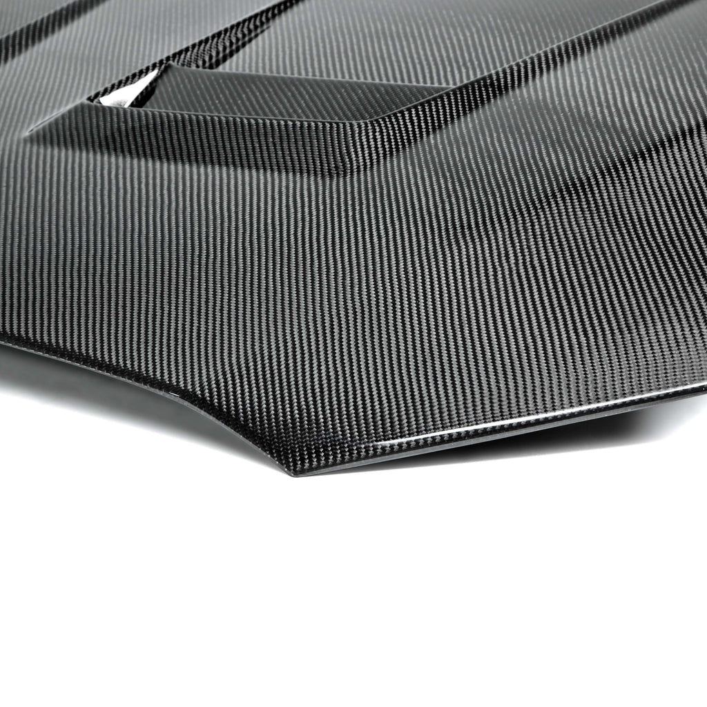 SEIHD0809MITEVOX-DV-Seibon 08-12 Mitsubishi Lancer Evo X DV-Style Carbon Fiber Hood-Hoods-Seibon