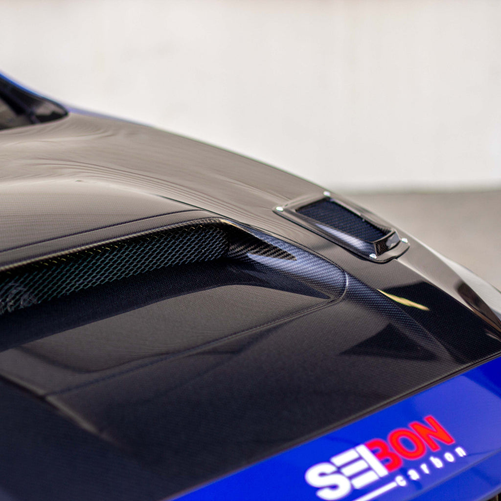 SEIHD15SBIMP-CS-Seibon 15-17 Subaru Impreza WRX/STI CS Style Carbon Fiber Hood-Hoods-Seibon