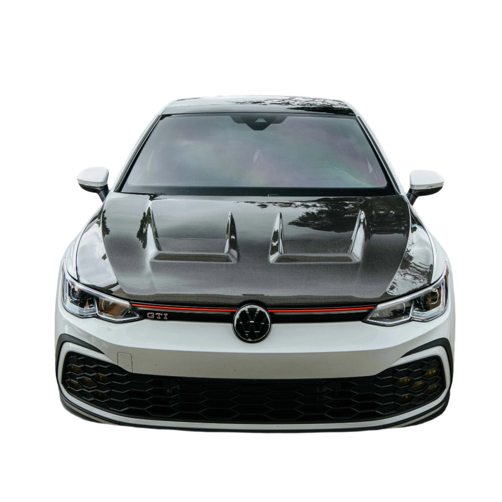 DV-style carbon fiber hood for 2022 VW Golf MK8