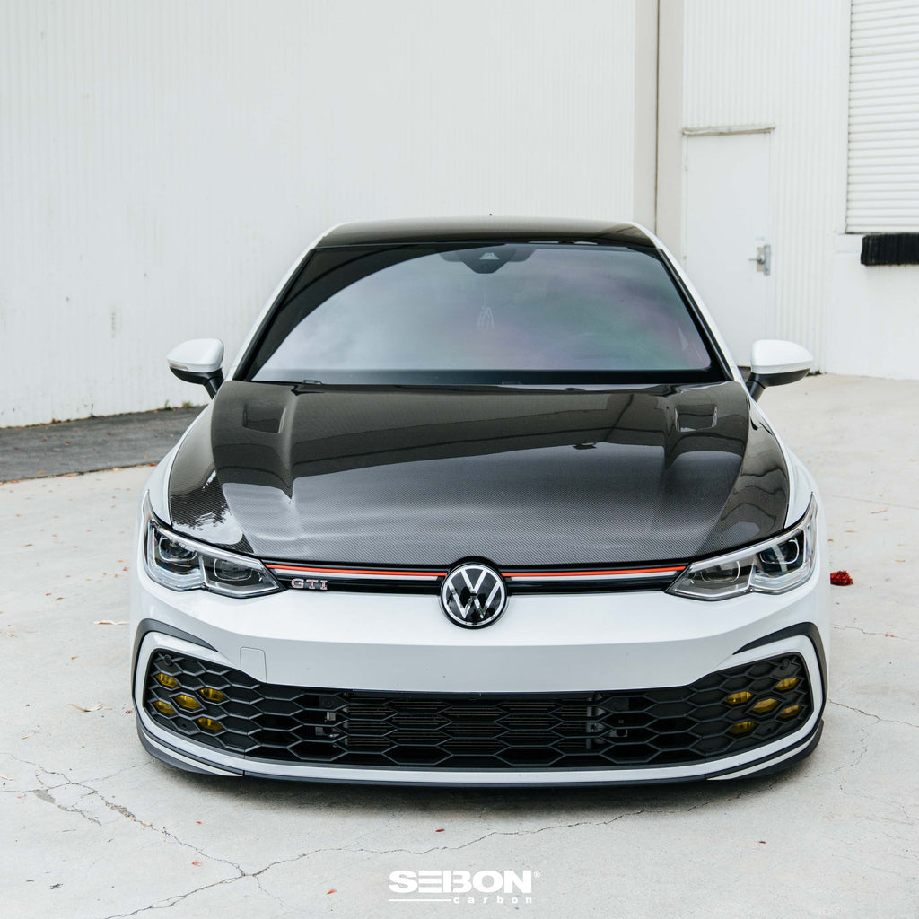 2022-2024 VW Golf GTI/R TM-Style Carbon Fiber Hood 