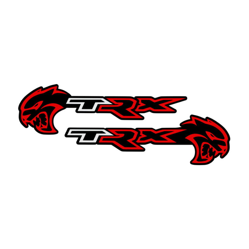 Hellcat TRX Badge / Emblem (Pair)-Exterior Trim-Exotic Innovations