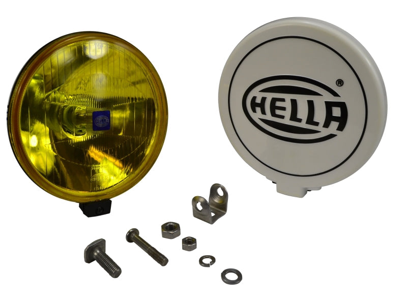 Hella 500 Series ECE 6.4in 55W Round Driving Beam Amber Light - Black Ops Auto Works