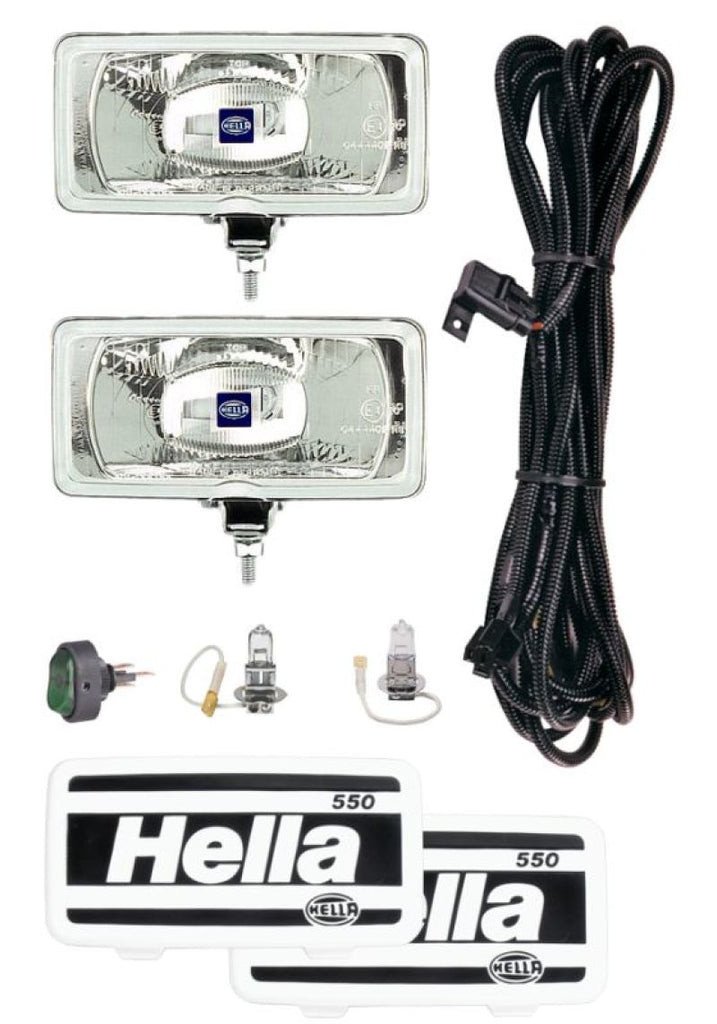 Hella 550 Series 12V/55W Halogen Driving Lamp Kit - Black Ops Auto Works