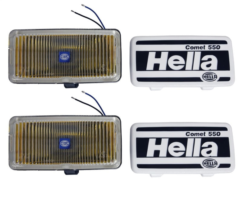 Hella 550 Series 55W 12V H3 Fog Lamp Kit - Amber – Black Ops Auto