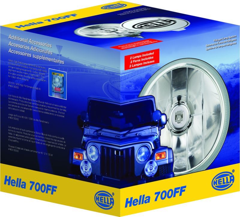 Hella 700FF H3 12V/55W Halogen Driving Lamp Kit - Black Ops Auto Works