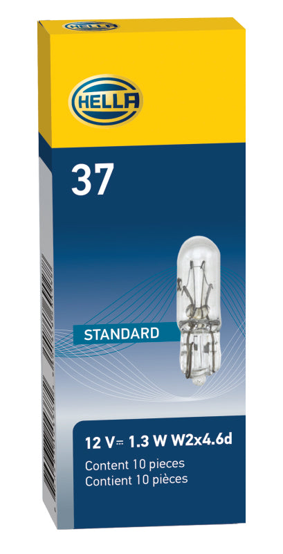 Hella Bulb 37 12V 1.3W W2X4.6d T1.75 (Min. Order QTY 10) Hella HELLA37