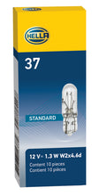Load image into Gallery viewer, Hella Bulb 37 12V 1.3W W2X4.6d T1.75 (Min. Order QTY 10) Hella HELLA37