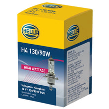 Load image into Gallery viewer, Hella H4 12V 130/90W Halogen Headlight Bulb - Universal - Hella LAH4 130/90W