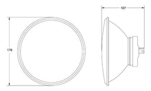 Load image into Gallery viewer, Hella 7 inch 165MM H4 ECE Head Lamp - Hella LA002395031