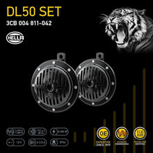 Load image into Gallery viewer, Hella Supertone Horn Kit 12V 310/380HZ HTone Black - Hella LA004811042