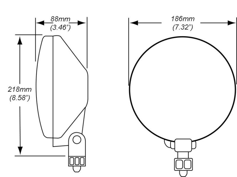 Hella 700FF H3 12V/55W Halogen Driving Lamp Kit - Hella LA010032801