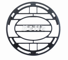 Load image into Gallery viewer, Hella Stone Shield Round Plastic Black Hella Logo Light Cover - Hella LA148995001