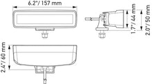 Load image into Gallery viewer, Hella Universal Black Magic 6 L.E.D. Mini Light Bar - Flood Beam - Hella LA358176201