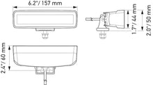 Load image into Gallery viewer, Hella Universal Black Magic 6 L.E.D. Mini Light Bar - Spot Beam - Hella LA358176211