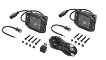 Load image into Gallery viewer, Hella Universal Black Magic 3.2in L.E.D. Cube Kit - Flood Beam (Flush Mount) - Hella LA358176831