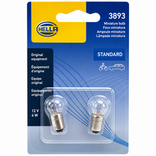 Load image into Gallery viewer, Hella 3893 Bulb 12V 4W BA9S T2.75 Pack of 2 - Hella LA3893TB