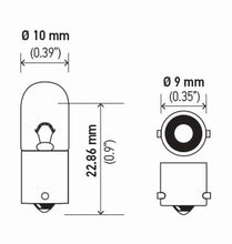 Load image into Gallery viewer, Hella 3893 Bulb 12V 4W BA9S T2.75 Pack of 2 - Hella LA3893TB
